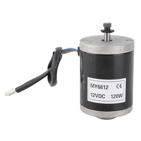 MY6812 12V 120W High Speed Small Brush Motor with Belt Pulley Electric Scooter E Accessory in Kuwait