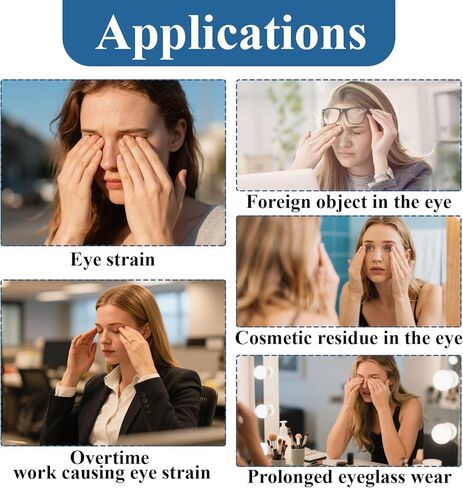 20 قطعة من أكواب غسول العين، طقم غسول العين لشطف أداة العناية المحمولة مع حاوية تخزين، كوب غسول العين من السيليكون للتنظيف السريع، تنظيف الغبار المتعب، مهيجات المكياج in Kuwait