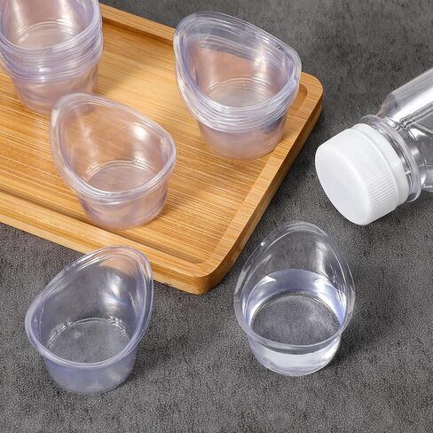 SHENLIU 20 Packs of 5 ml Disposable Eyes Washes Cups, Portable Plastic Measuring Cups, Eyes Wash Sets Bath Eye Wash Eye Care Tools for Drops Elderly and Travel Cleaning, Quick Fatigue Relief in Saudi Arabia