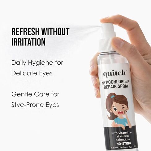 علاج العين من Quitch Stye، بخاخ حمض الهيبوكلوروس، بخاخ تنظيف العين، منظف الجفن والرموش، مقشر الجفون، منظف وصلات الرموش، مجموعة لوازم تقنية مجموعة الرموش، غسول للرموش in Kuwait