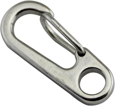 خطاف زنبركي، 20 قطعة من مشبك حلقة تسلق من الفولاذ المقاوم للصدأ، خطاف زنبركي، خطاف صغير سريع الفك in Kuwait