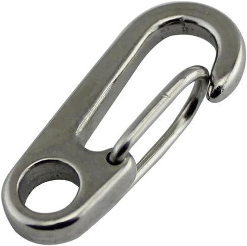 خطاف زنبركي، 20 قطعة من مشبك حلقة تسلق من الفولاذ المقاوم للصدأ، خطاف زنبركي، خطاف صغير سريع الفك in Kuwait