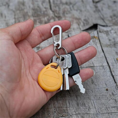 خطاف زنبركي، 20 قطعة من مشبك حلقة تسلق من الفولاذ المقاوم للصدأ، خطاف زنبركي، خطاف صغير سريع الفك in Kuwait