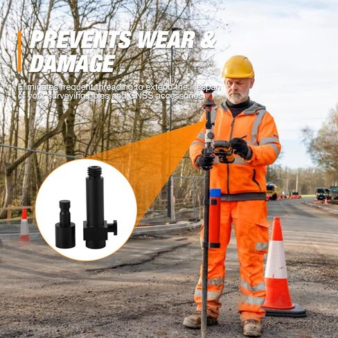 محول سريع الإصدار لـ RTK، ملحقات GNSS من النوع السويسري من الألومنيوم، 5/8 بوصة - 11 أنثى محول سريع الإصدار لمسح عمود المنشور GPS in Kuwait