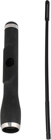 BQLZR Woodwind Instrument Repair Parts Wood Piccolo Head Joint 0.59" ID w/Flute Rod in Saudi Arabia