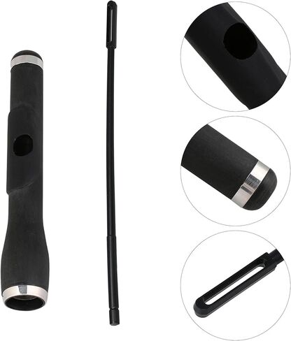 BQLZR Woodwind Instrument Repair Parts Wood Piccolo Head Joint 0.59" ID w/Flute Rod in Saudi Arabia