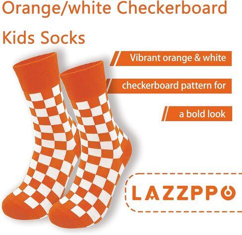 زوجان من جوارب الأطفال باللونين البرتقالي والأبيض، ملابس شبابية من القطن والألياف اللدنة لمحبي تينيسي فولز وخريجي الجامعة، مقاس 9-12 in Kuwait