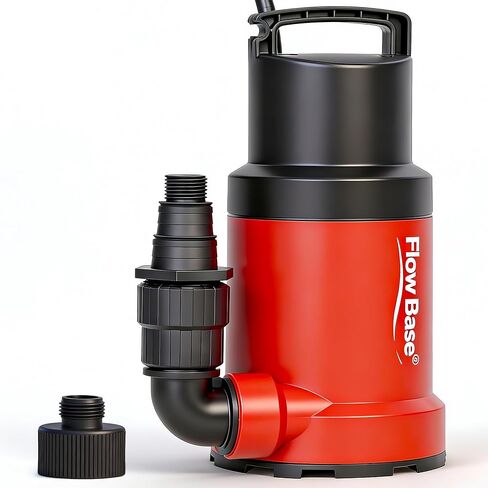 1HP 5000GPH Sump Pump - Clean/Dirty Water Portable Transfer Submersible Pump for Swimming Pool, Garden Pond, Basement with 10ft Power Cord,Remove Water Level Down to 0.2" in Saudi Arabia