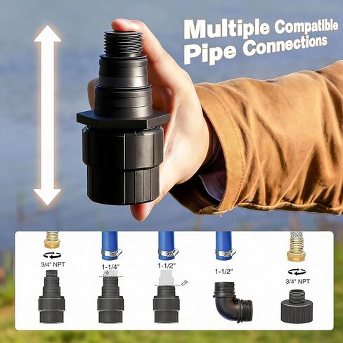 1HP 5000GPH Sump Pump - Clean/Dirty Water Portable Transfer Submersible Pump for Swimming Pool, Garden Pond, Basement with 10ft Power Cord,Remove Water Level Down to 0.2" in Saudi Arabia