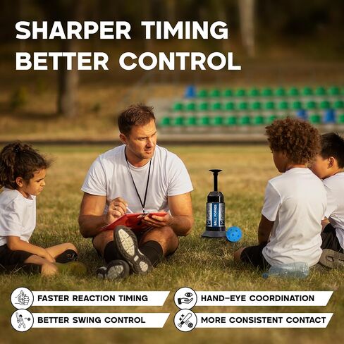 Ball Popper Baseball Training Equipment – Timing & Hitting Skill Development, Spring-Powered Pop Up Tee Batting Trainer for Practice Without a Pitcher (1 Popper Ball Included) in Kuwait