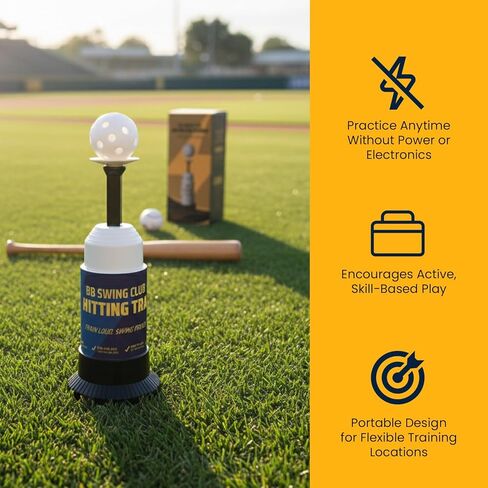 Pop-Up Baseball Trainer for Hitting Practice, Pro Hitting Training Equipment with Ball Launcher Action, Skill Development Tool for Timing & Contact in Kuwait