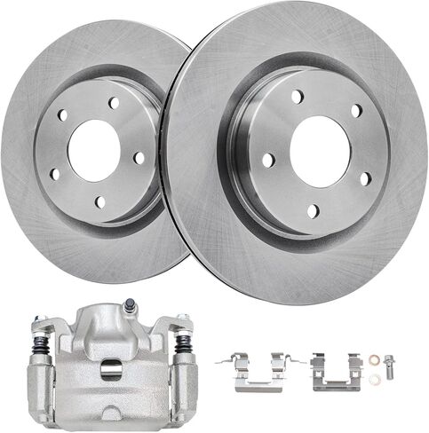 Detroit Axle - Rear Brake Kit for 08-12 Dodge Grand Caravan Chrysler Town & Country Journey VW Routan 2008 2009 2010 2011 2012 Disc Brake Rotors Ceramic Brakes Pads : 12" inch Rotor in Saudi Arabia
