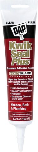DAP Kwik Seal Plus Kitchen & Bath Adhesive Sealant, Clear, 5.5 Oz (7079818546) in Saudi Arabia