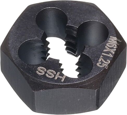 M12 x 1.5 Standard Hex Die Right Hand Metric Machine Threaded High Speed Steel for Threading Cutting Carbon Steel, Alloy Steel, Stainless Steel, Copper, Aluminum in Saudi Arabia