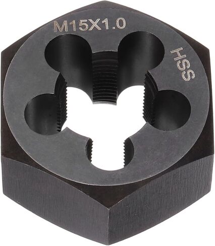 M12 x 1.5 Standard Hex Die Right Hand Metric Machine Threaded High Speed Steel for Threading Cutting Carbon Steel, Alloy Steel, Stainless Steel, Copper, Aluminum in Saudi Arabia