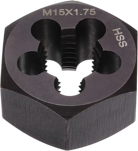 M12 x 1.5 Standard Hex Die Right Hand Metric Machine Threaded High Speed Steel for Threading Cutting Carbon Steel, Alloy Steel, Stainless Steel, Copper, Aluminum in Saudi Arabia