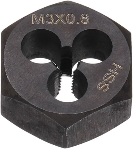 M12 x 1.5 Standard Hex Die Right Hand Metric Machine Threaded High Speed Steel for Threading Cutting Carbon Steel, Alloy Steel, Stainless Steel, Copper, Aluminum in Saudi Arabia