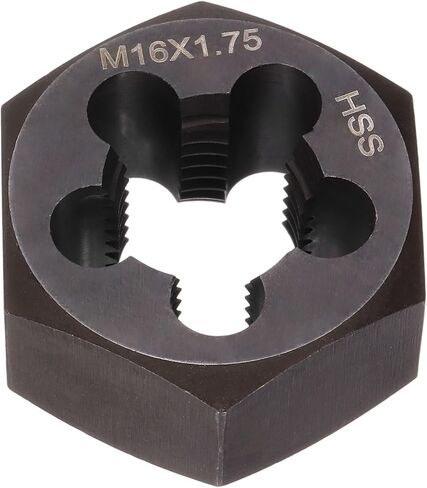 M12 x 1.5 Standard Hex Die Right Hand Metric Machine Threaded High Speed Steel for Threading Cutting Carbon Steel, Alloy Steel, Stainless Steel, Copper, Aluminum in Saudi Arabia