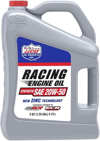 Lucas Oil 10621 SAE 20W-50 Racing Engine Oil - 5 Quart (Pack of 3) in Saudi Arabia
