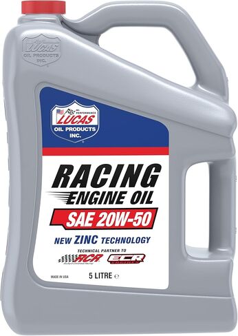 Lucas Oil 10621 SAE 20W-50 Racing Engine Oil - 5 Quart (Pack of 3) in Saudi Arabia