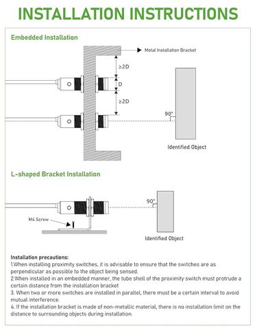 DIHOOL Photoelectric Proximity Sensor, Laser Motion Switch,IP65 Waterproof, Normally Open NPN NO, M16, 3 Wires,12V/24V Input(10-30VDC), Detection Distance Adjustable from 3cm to 80cm in Kuwait