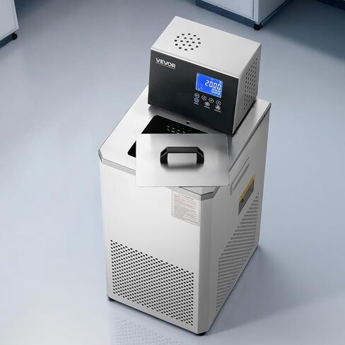 VEVOR Laboratory Chiller Circulator, -30℃-100℃, 6 L Internal and External Dual Circulation, Low Temperature Cooling Liquid Circulator Pump Chiller, Recirculating Chiller Water Bath for Laboratory in Saudi Arabia