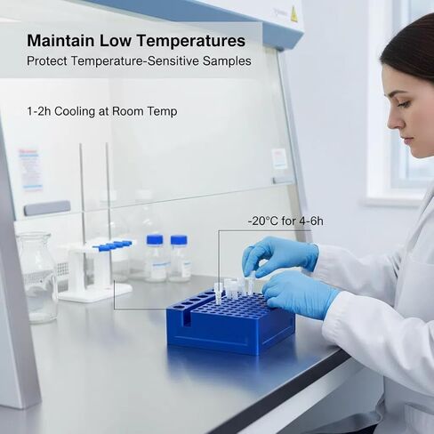 Aluminum Cooling Block with 103 Wells - 96 Wells for 0.2ml PCR Tubes and 7 Wells for 1.5/2ml Tubes in Kuwait