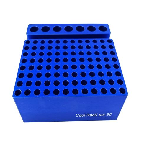 Aluminum Cooling Block with 103 Wells - 96 Wells for 0.2ml PCR Tubes and 7 Wells for 1.5/2ml Tubes in Kuwait
