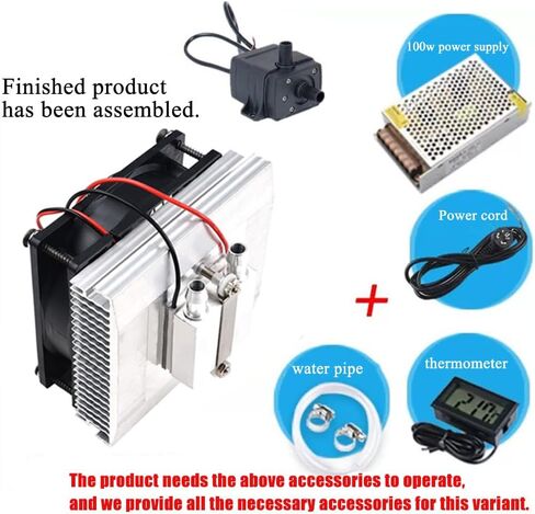 Semiconductor Refrigeration Cooler Full Kit DIY Peltier 12V TEC1-12706 Heatsink Thermoelectric Cooler Peltier Water Cooling System for Fish Tank Refrigeration +12V 100W Switch Power Supply Driver in Kuwait