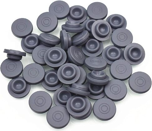 SUCOHANS 100 peices Mushrooms Self Healing Rubber Injection Ports,13mm Rubber Bottle Stoppers, for Sealing 1/4 inch or 7mm Opening in Kuwait