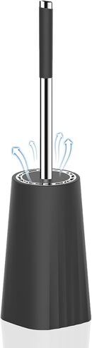 فرشاة المرحاض سيت سيل، فرشاة المرحاض ذات الحجم الصغير وحامل فرش المرحاض للحمام مع 304 فرشاة تنظيف المرحاض بمقبض من الفولاذ المقاوم للصدأ مع شعيرات تنظيف متينة، مقاومة للرذاذ in Kuwait