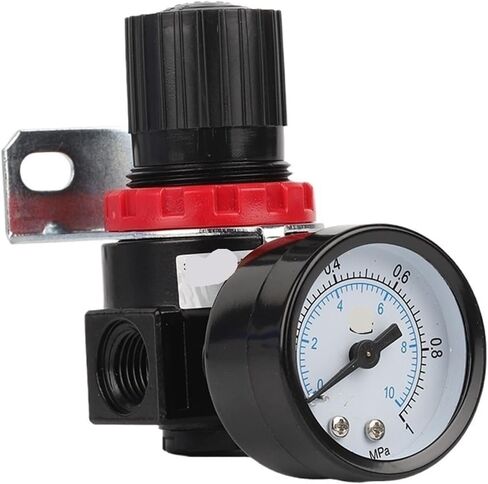 Pneumatic Air Compressor AR2000 1/4" Thread BSP Pressure Regulator Reduction Valve 4MM 6MM 8MM 10MM 12MM Connector Fittings in Kuwait