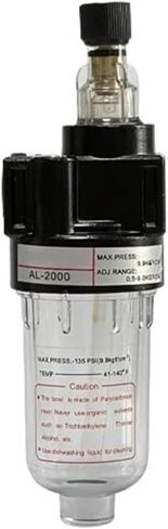 AL2000 Lubricator Regulator Compressed Air Filter Airbrush Air Compressor Pressure Reducing 1/4" in Kuwait