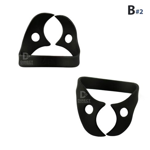 Black Color Coated Brinker Dental Clamps Rubber Dam Universal Tissue Retractors B1-B2-B3-B4-B5-B6 (Black) in Kuwait
