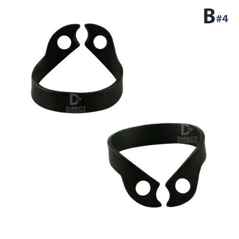Black Color Coated Brinker Dental Clamps Rubber Dam Universal Tissue Retractors B1-B2-B3-B4-B5-B6 (Black) in Kuwait
