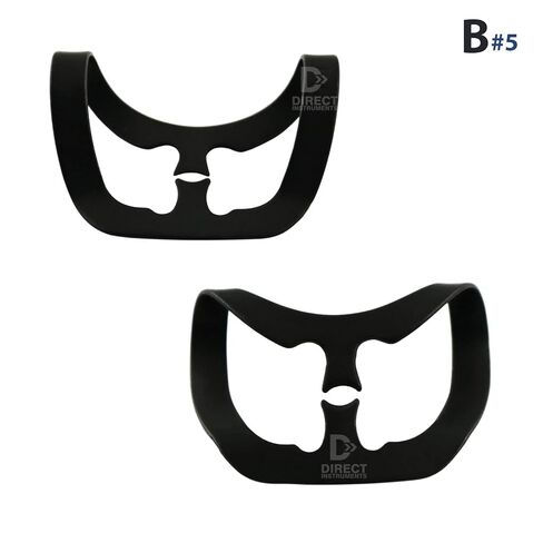 Black Color Coated Brinker Dental Clamps Rubber Dam Universal Tissue Retractors B1-B2-B3-B4-B5-B6 (Black) in Kuwait