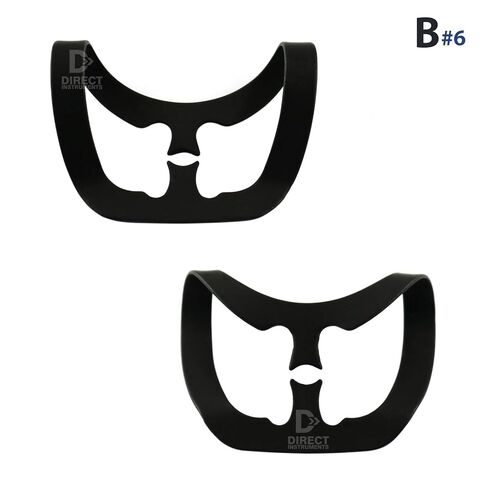 Black Color Coated Brinker Dental Clamps Rubber Dam Universal Tissue Retractors B1-B2-B3-B4-B5-B6 (Black) in Kuwait