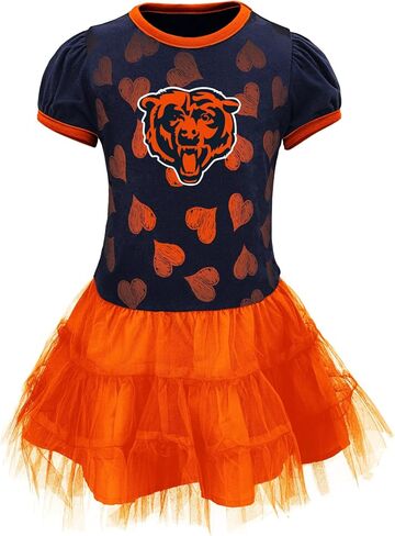 فستان توتو من Outerstuff NFL Chicago Bears للفتيات الصغار الذين يحبون الرقص (2T-4T) in Saudi Arabia
