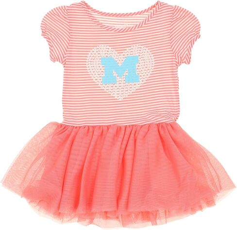 Outerstuff NCAA Little Girls Michigan Wolverines Celebration Tutu Sequins Dress, Medium in Saudi Arabia