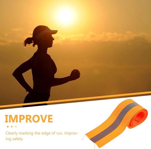 Zerodeko Race Finish Strap and Athletics Finish Rope High Visibility Orange 1m Marking Tape for Track Field Events Strong Outdoor Barrier in Saudi Arabia