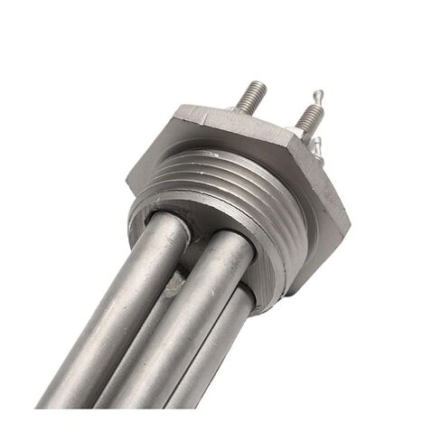 1 "سخان أنبوبي DN25، 12/24/48 فولت، 300/600 وات، 200 مم، 304 من الفولاذ المقاوم للصدأ لأنظمة تسخين المياه بالطاقة الشمسية (مع صامولة قفل، 36 فولت - 600 وات NPT) in Kuwait