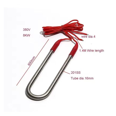 380V 8KW Submersible Water Heater Element for Buckets and Bath Barrels - Heavy-Duty Stainless Steel Heating Tube(1.4M Wire Length) in Saudi Arabia