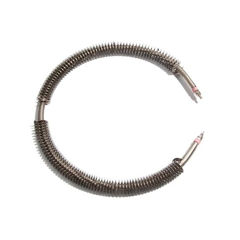 أنبوب تسخين دائري جاف بجهد 220 فولت - عنصر تسخين ذو زعانف من الفولاذ المقاوم للصدأ 304 لمجفف الدوران وآلة الفصل الأساسية (220 فولت، 600 وات 250 ملم) in Kuwait