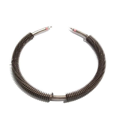 220V Circular Dry Burning Heating Tube - 304 Stainless Steel Finned Heating Element for Spin Dryer and Core Separation Machine(220V,600W 250mmL) in Kuwait