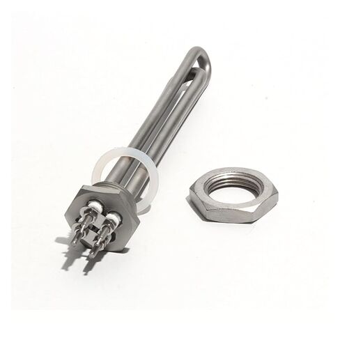 1" DN25 Tubular Heater, 12/24/48V, 300/600W, 200mm, 304 Stainless Steel for Solar Water Heating Systems(with F Adapter,48V-600W BSP) in Kuwait