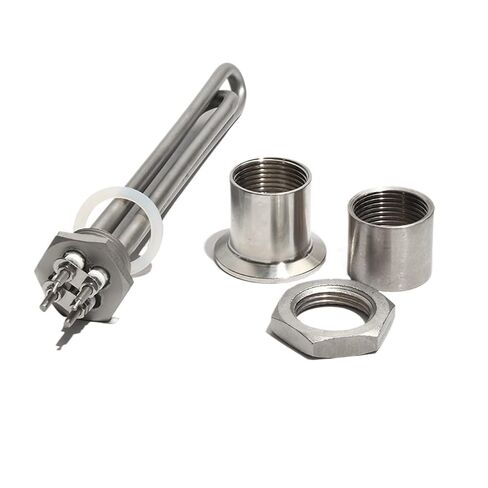 عنصر سخان المياه بالطاقة الشمسية 1 بوصة DN25 - 600 وات/900 وات DC12-48V، عنصر تسخين من الفولاذ المقاوم للصدأ 304 لتطبيقات الطاقة الشمسية (NPT، 24V-300W) in Kuwait