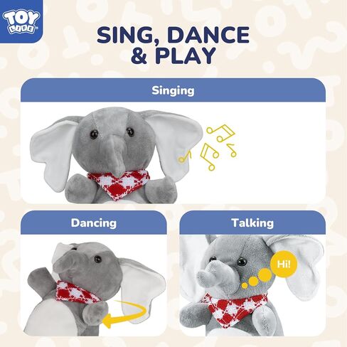 TOY Life Plush Penguin Baby Musical Talking Toys Infant Toys for Baby 0 to 36 Months - Stuffed Newborn Toys with Dancing Singing Toys for Babies Boys Girls Toddlers Baby Toys 0 3 6 9 12 Months in Saudi Arabia