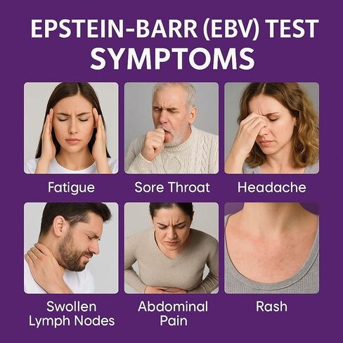 EBV at-Home Test Kit | Detects IgG Response to VCA & EBNA | 15-Minute Rapid Result | Easy Fingerstick Sample in Saudi Arabia