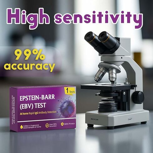 EBV at-Home Test Kit | Detects IgG Response to VCA & EBNA | 15-Minute Rapid Result | Easy Fingerstick Sample in Saudi Arabia