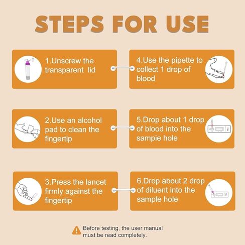 Thyroid Test Kit at Home - Rapid TSH Tester,Accurate TSH Testing Kit for Thyroid Health Monitoring (1 Test) in Kuwait